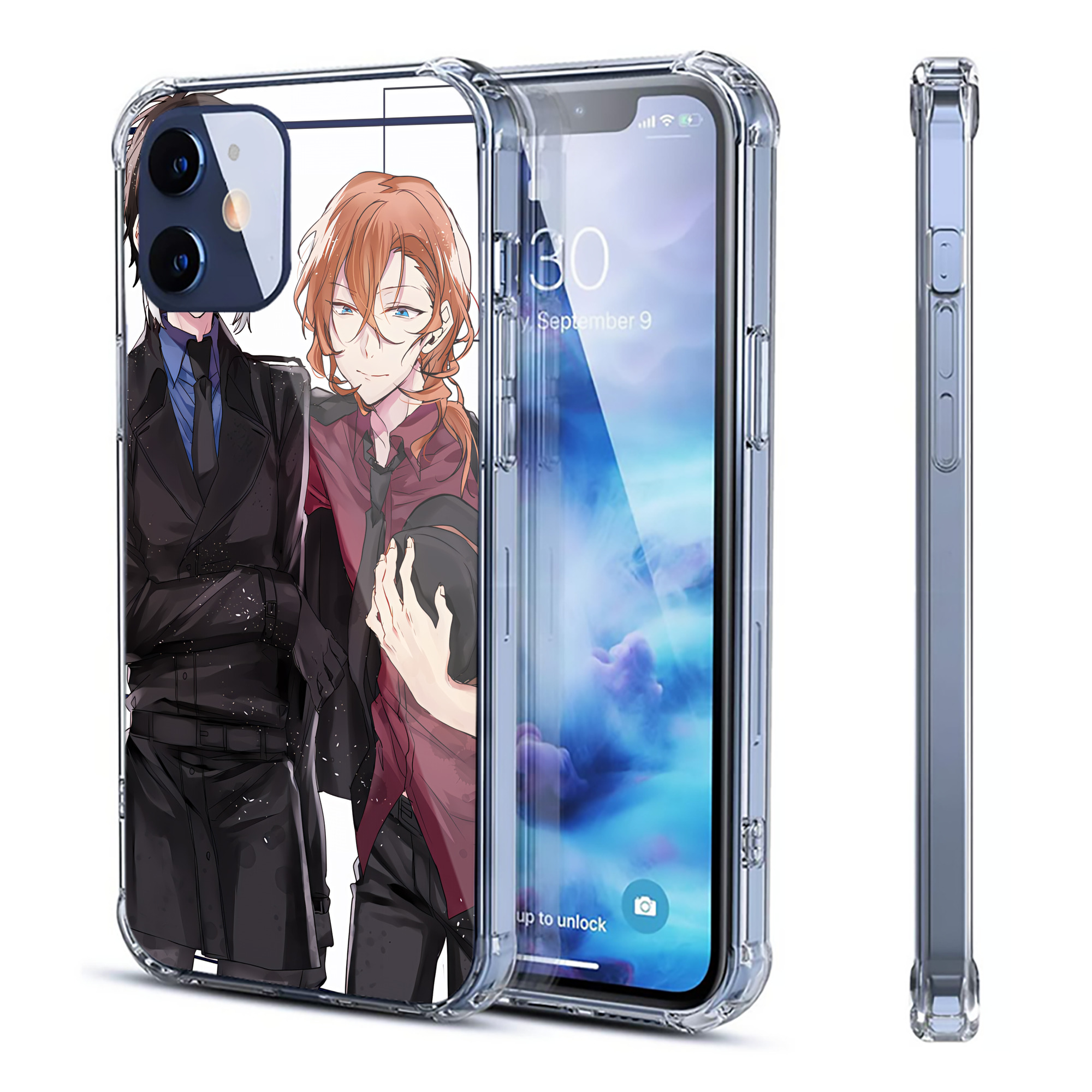 （画像用） 文豪ストレイドッグス Bungo Stray Dogs 【iPhone 12シリーズ対応】透明スマホケース（クリアソフトケース）